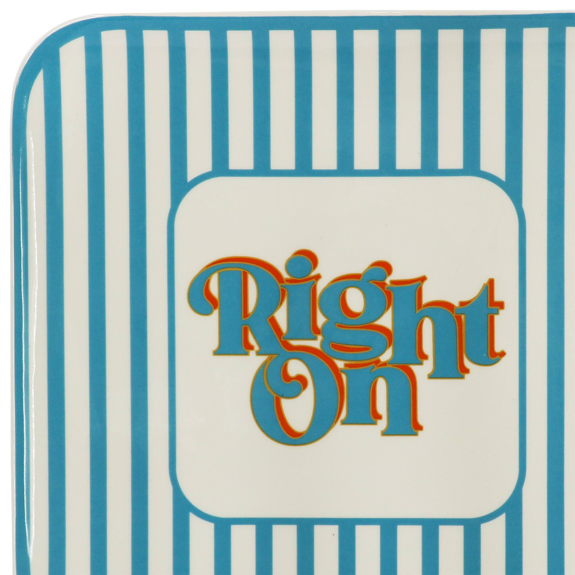 Jonathan Adler x Michaels 12.25" Right On Blue Stripe Ceramic Plate